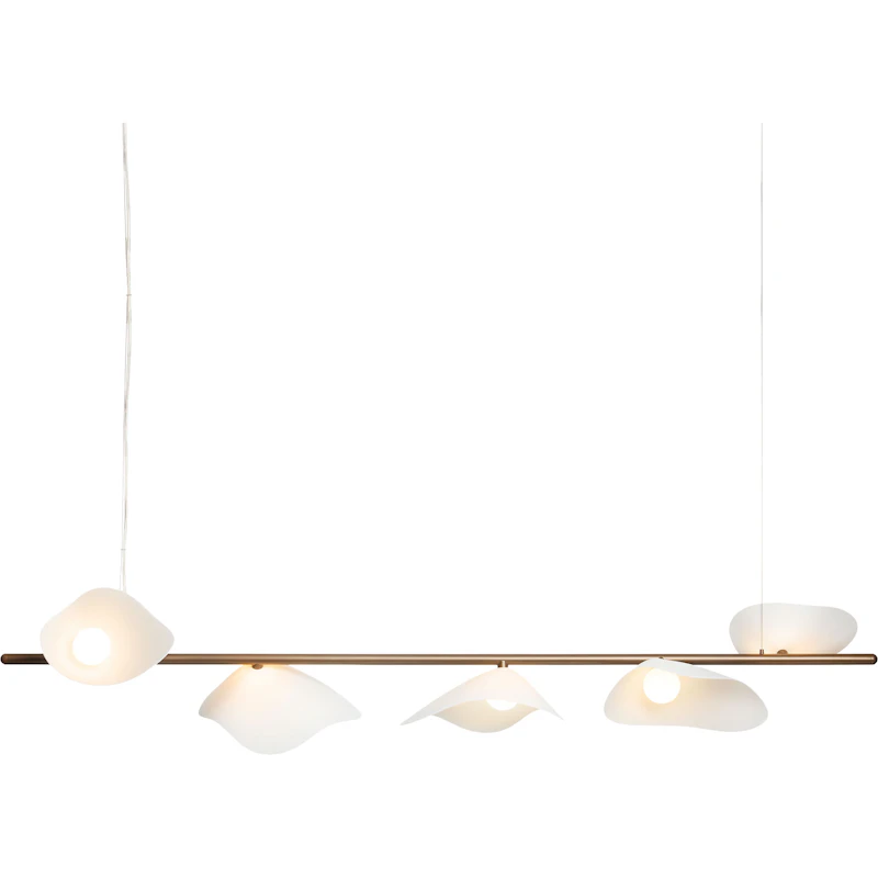 Florii 5 Pendel, Dark Bronze / Hvid