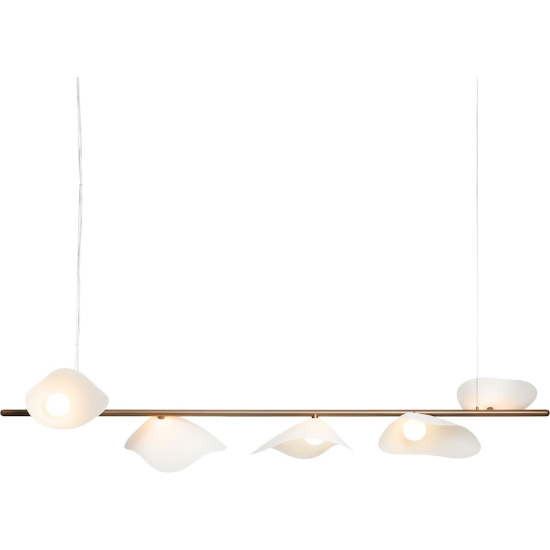 Florii 5 Pendel, Dark Bronze / Hvid