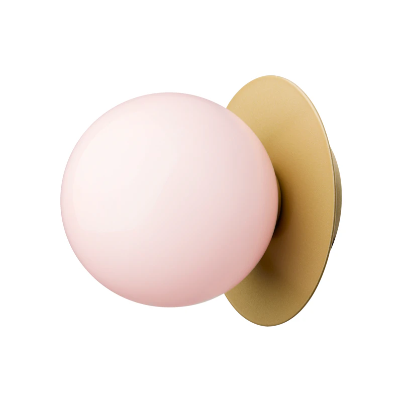 Liila 1 Væg-/Loftslampe 16,5 cm, Guld / Rose