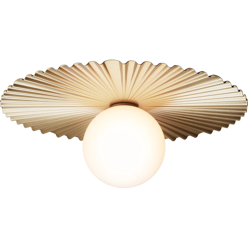 Liila Muuse Væg-/Loftslampe 420 mm, Nordic Gold / Opal