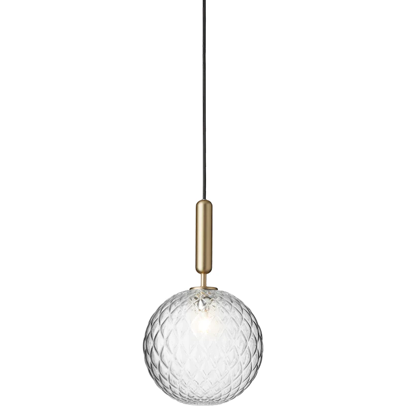 Miira 1 Pendel 200 mm, Messing / Klar