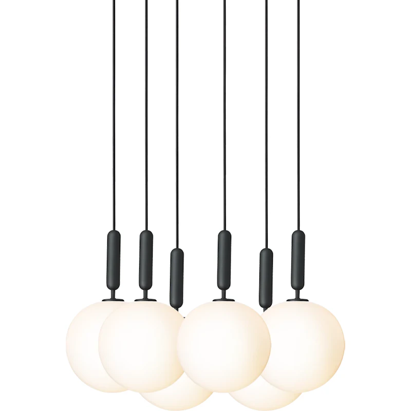 Miira 6 Lysekrone 470 mm, Rock Grey / Opal