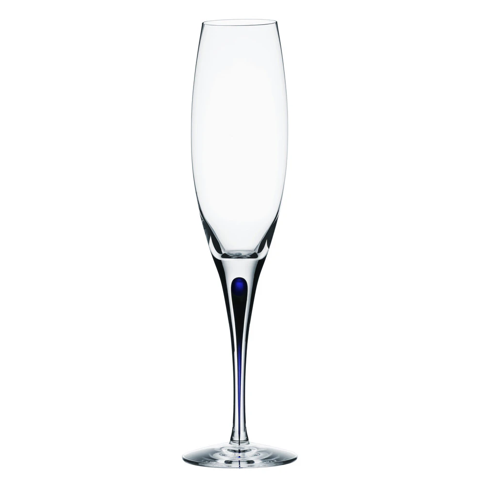 Orrefors Intermezzo Bl&aring; Champagneglas 26 Cl - Champagneglas Mundbl&aelig;st Glas Klar - 6257414