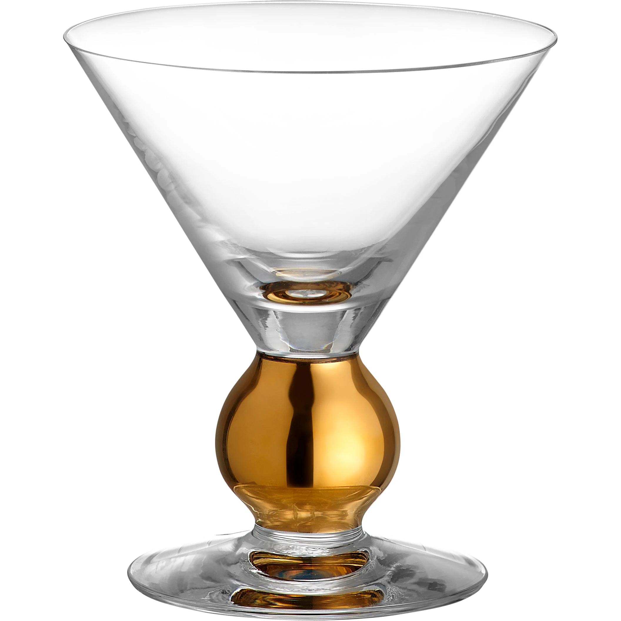 Orrefors Nobel Martini/champagneglas 15 Cl - Champagneglas Mundbl&aelig;st Glas Guld - 6267915