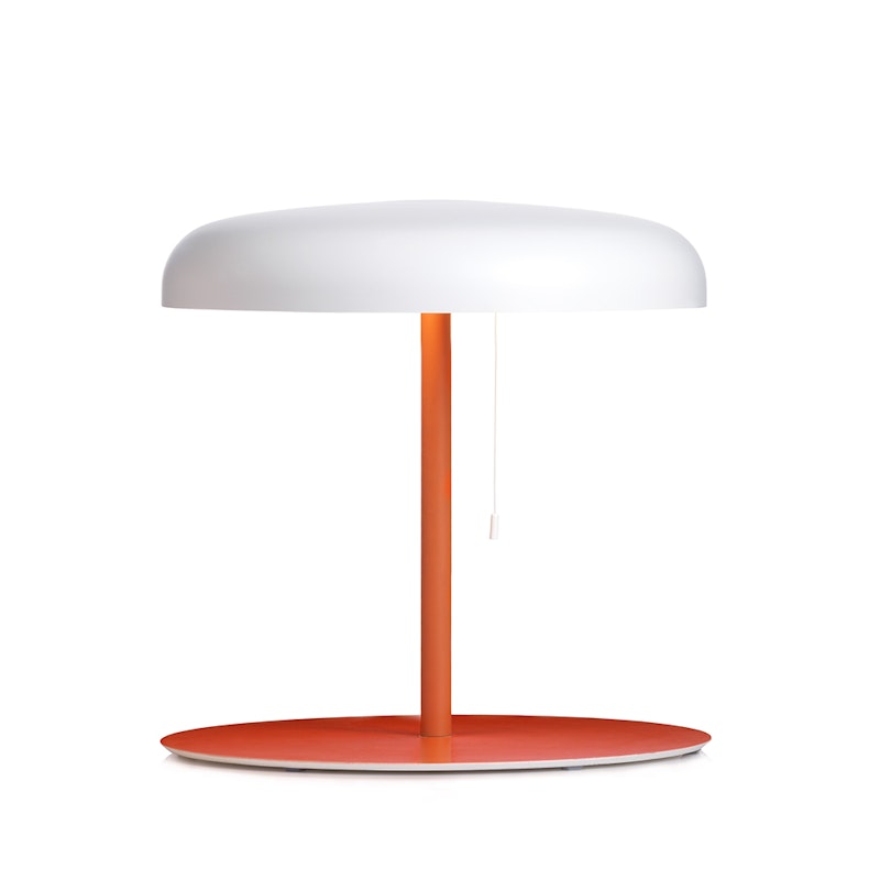 Mushroom Bordlampe, Orange/hvid