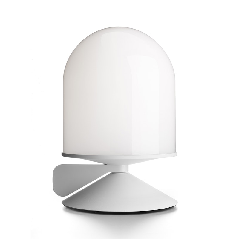 Vinge Bordlampe m. Dimmer, Hvid/opalglas