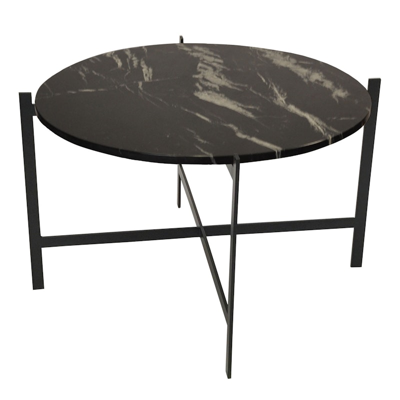 Deck Large Bord, Marmor Sort/Sort