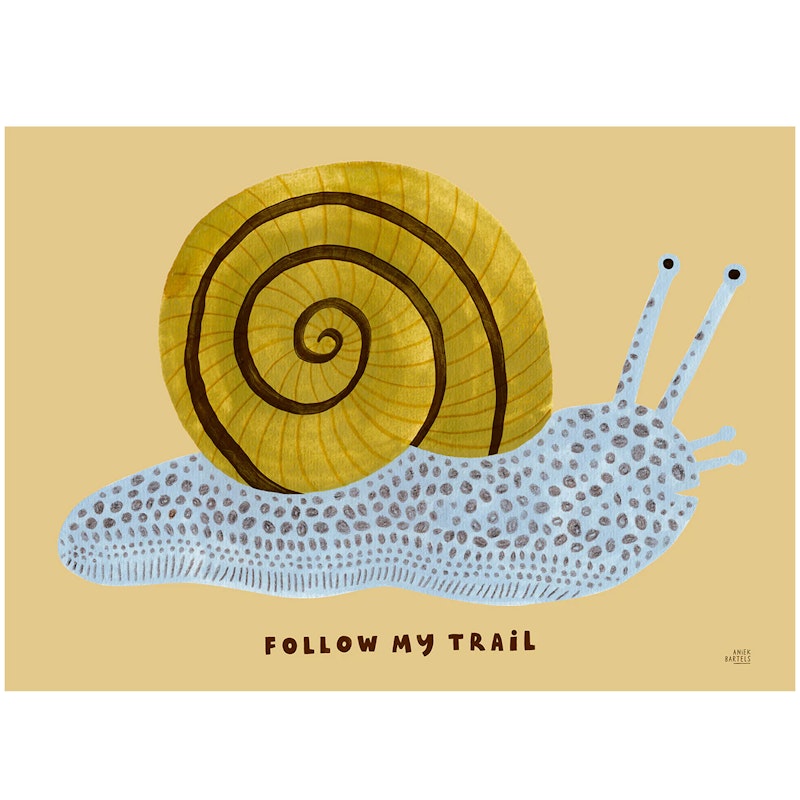 Follow My Trail Plakat 30x40 cm