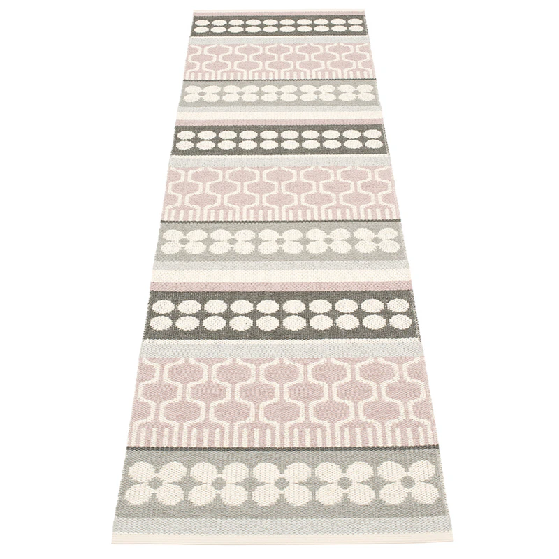 Asta Gulvtæppe 70x270 cm, Pale Rose