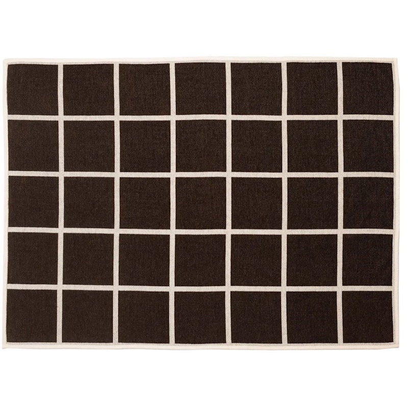 Criss Tæppe 140x200 cm, Mørkebrunt