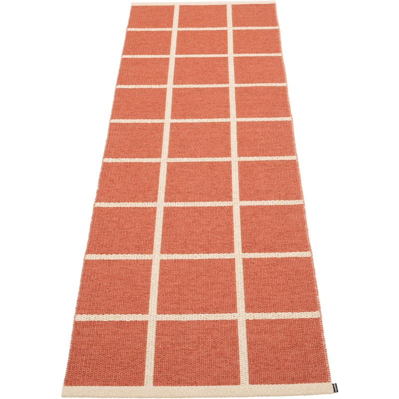 Criss Plastikmåtte Brick / Cream, 70x225 cm