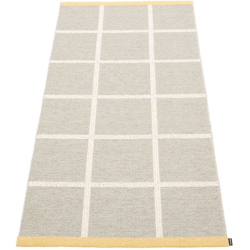 Criss Plastikmåtte Linen / Vanilla / Pale Yellow, 70x150 cm