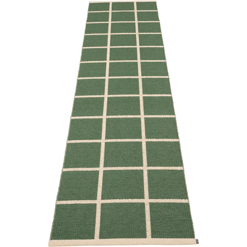 Criss Plastikmåtte Leaf / Cream, 70x300 cm