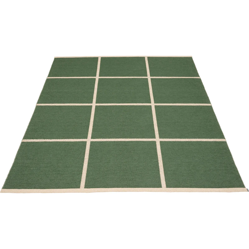 Criss Plastikmåtte Leaf / Cream, 180x260 cm
