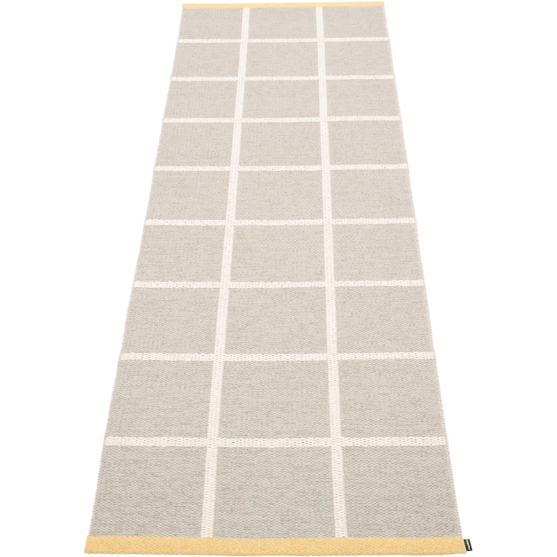Criss Plastikmåtte Linen / Vanilla / Pale Yellow, 70x225 cm