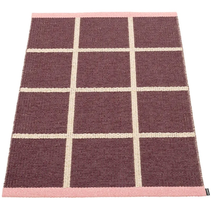 Criss Pop Plastikmåtte 70x100 cm, Burgundy / Cream / Piglet