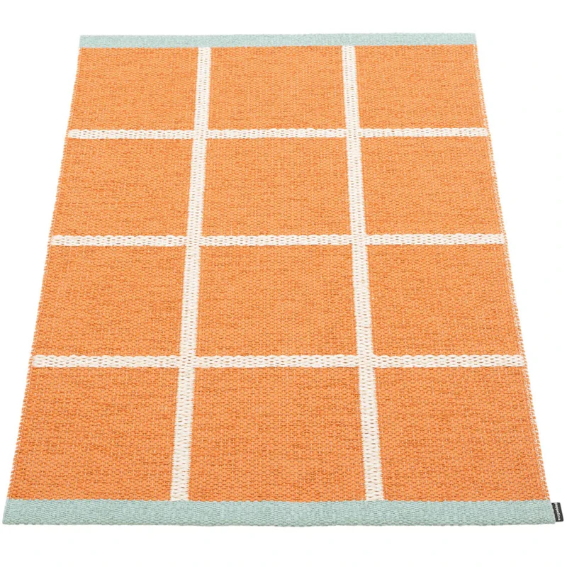 Criss Pop Plastikmåtte 70x100 cm, Pale Orange / Vanilla / Pale Turquoise
