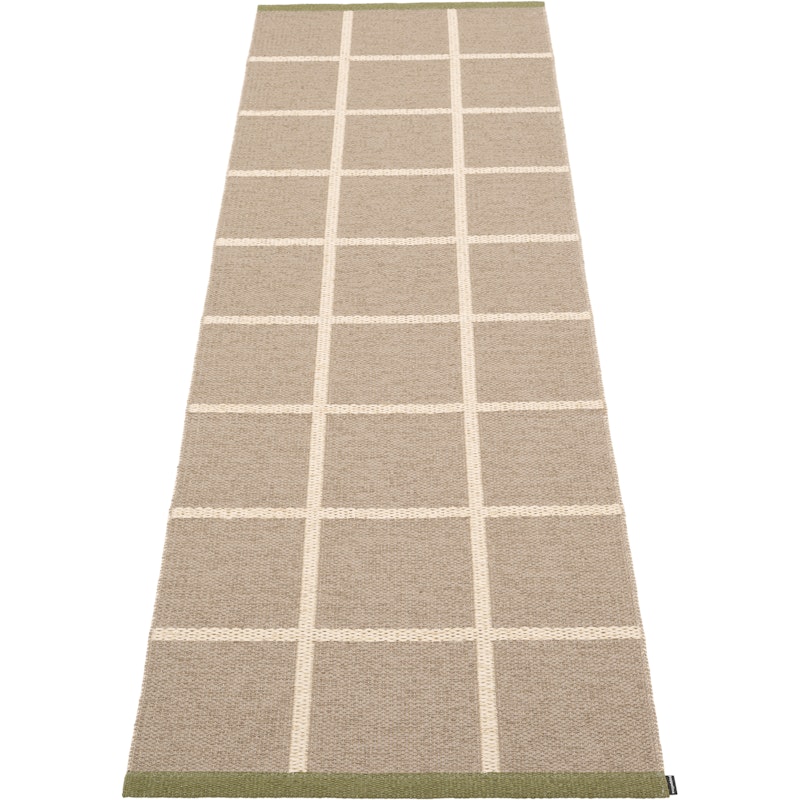 Criss Plastikmåtte Potato / Cream / Pine, 70x225 cm