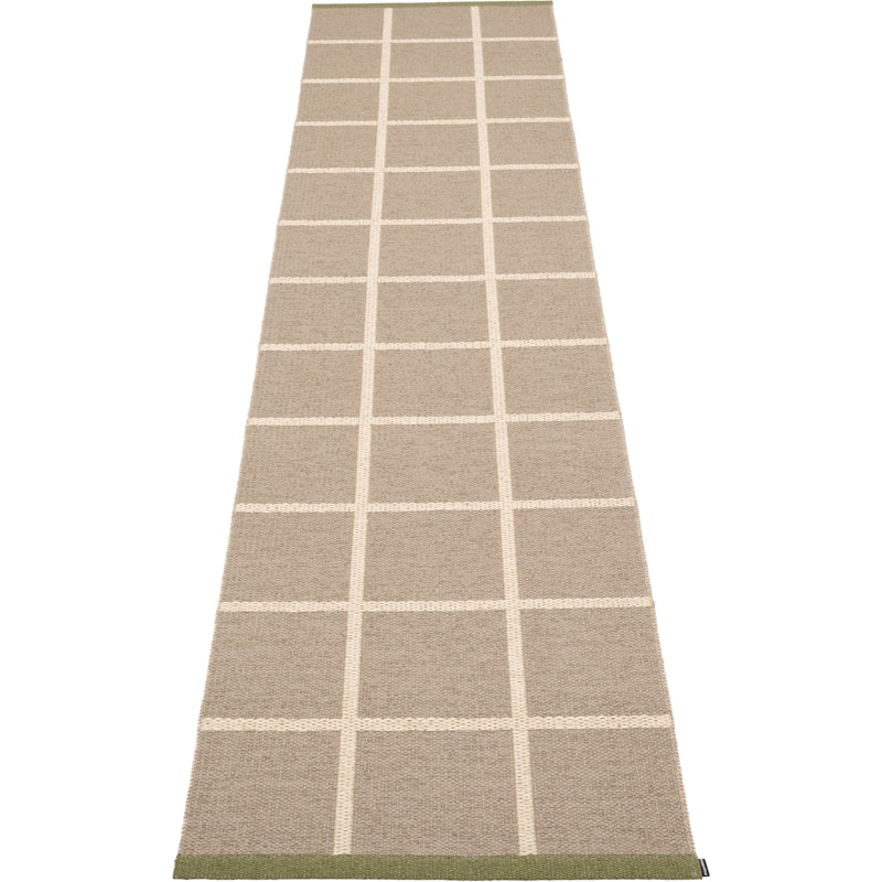 Criss Plastikmåtte Potato / Cream / Pine, 70x300 cm