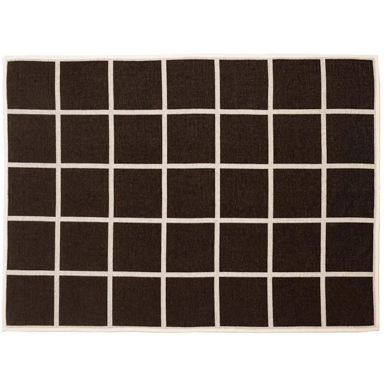 Criss Tæppe 140x200 cm, Mørkebrunt