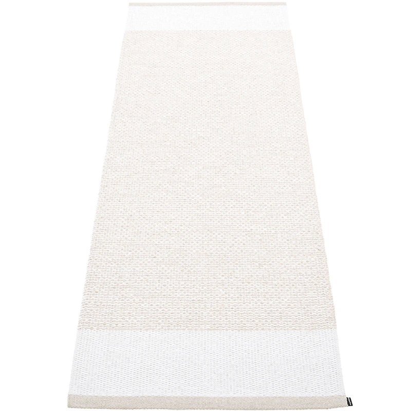Edit Tæppe Fossil / White / White Metallic, 85x260 cm