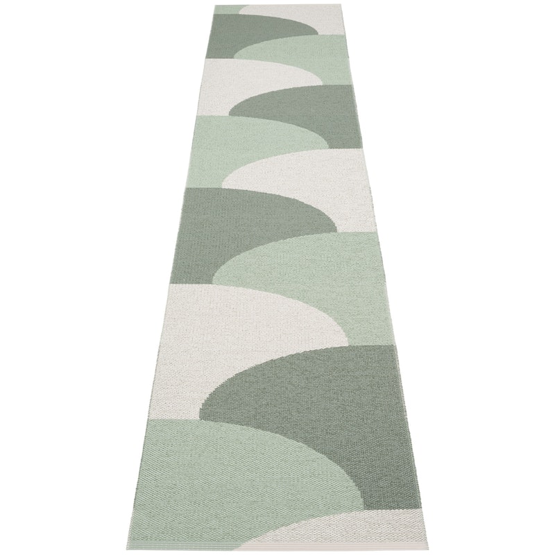 Hill Tæppe 70x360 cm, Army / Misty Mint / Fossil Grey