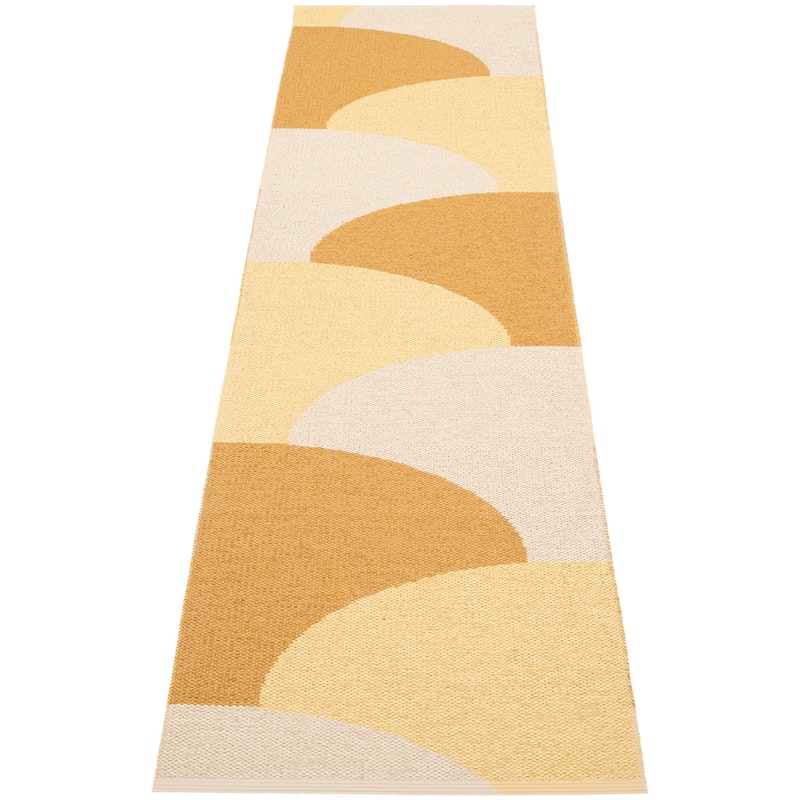 Hill Tæppe 70x270 cm, Ochre / Pale Yellow / Cream