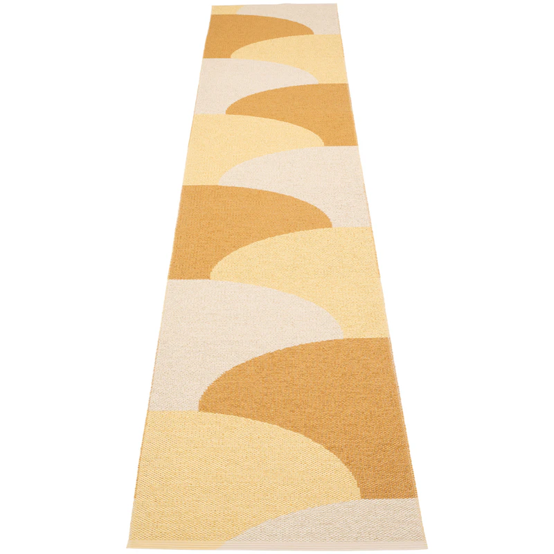 Hill Tæppe 70x360 cm, Ochre / Pale Yellow / Cream