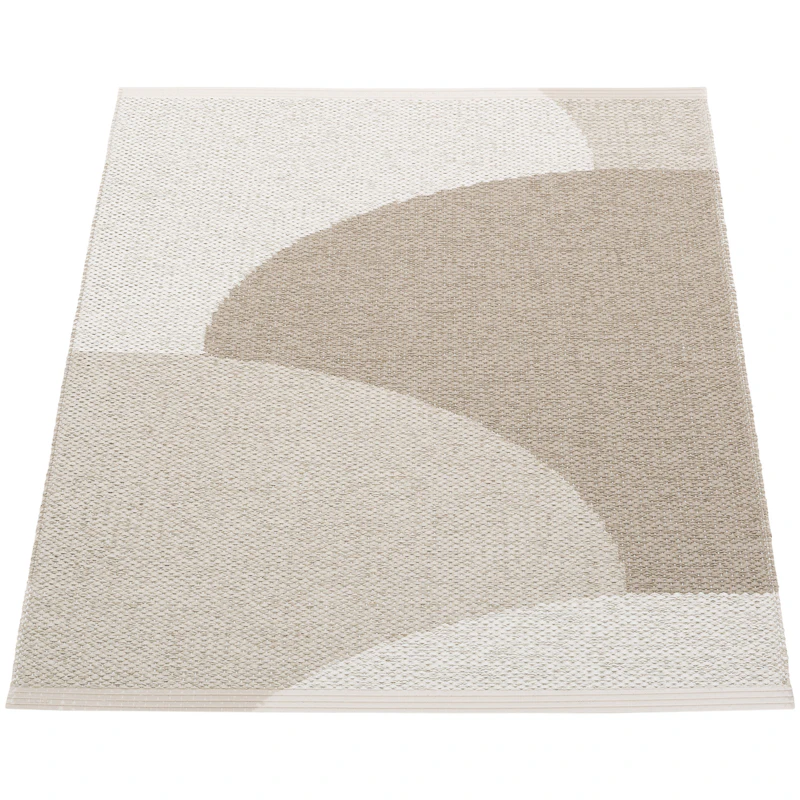 Hill Tæppe 70x90 cm, Dark Linen / Linen / Fossil Grey