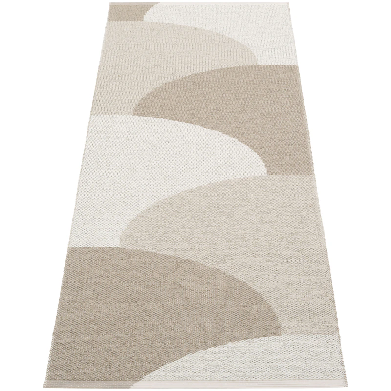 Hill Tæppe 70x180 cm, Dark Linen / Linen / Fossil Grey