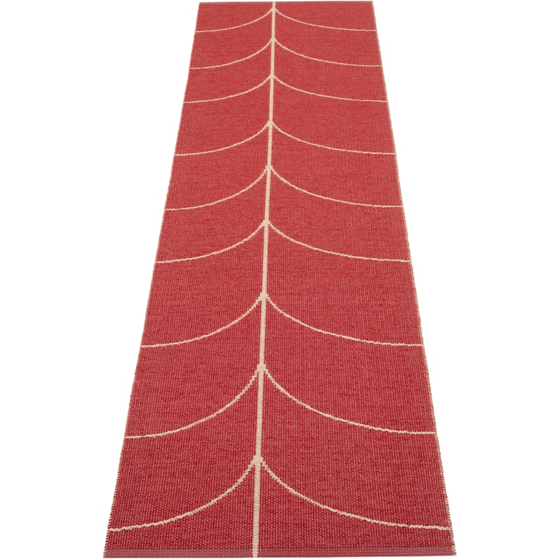 Leif Plastikmåtte Berry / Beige, 70x270 cm