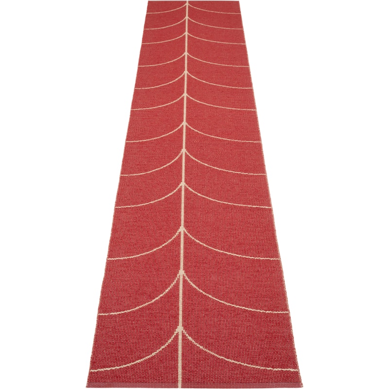 Leif Plastikmåtte Berry / Beige, 70x360 cm