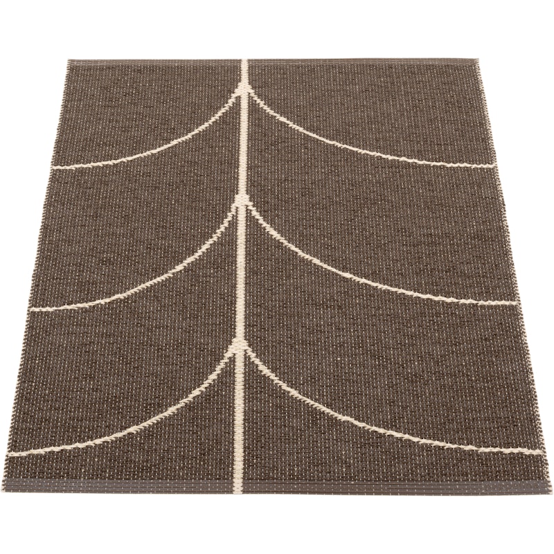 Leif Plastikmåtte Dark Brown / Cream, 70x90 cm