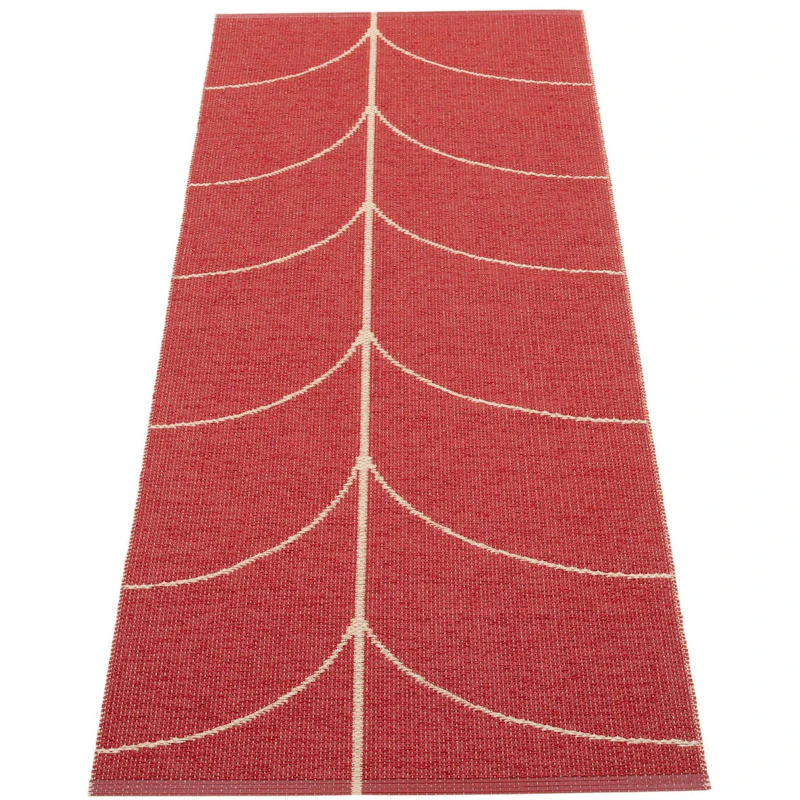 Leif Plastikmåtte Berry / Beige, 70x180 cm
