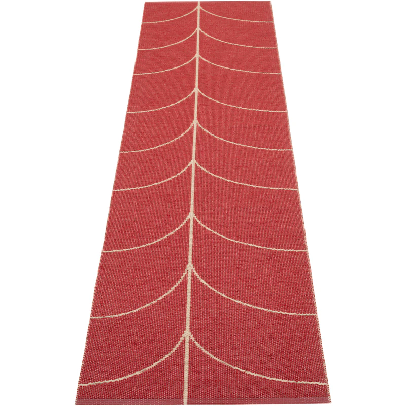 Leif Plastikmåtte Berry / Beige, 70x270 cm