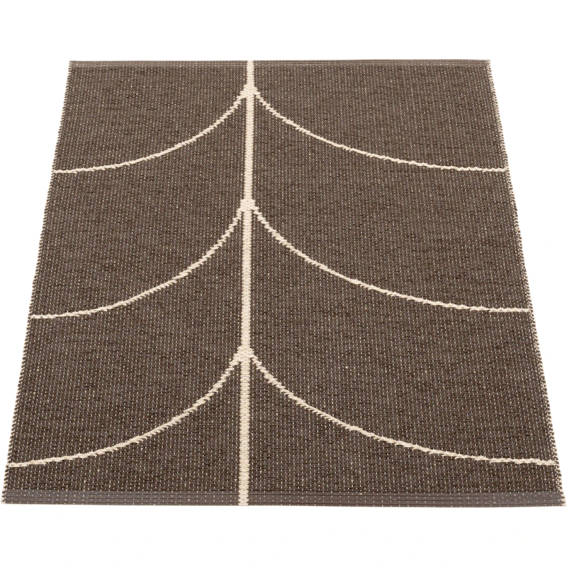 Leif Plastikmåtte Dark Brown / Cream, 70x90 cm