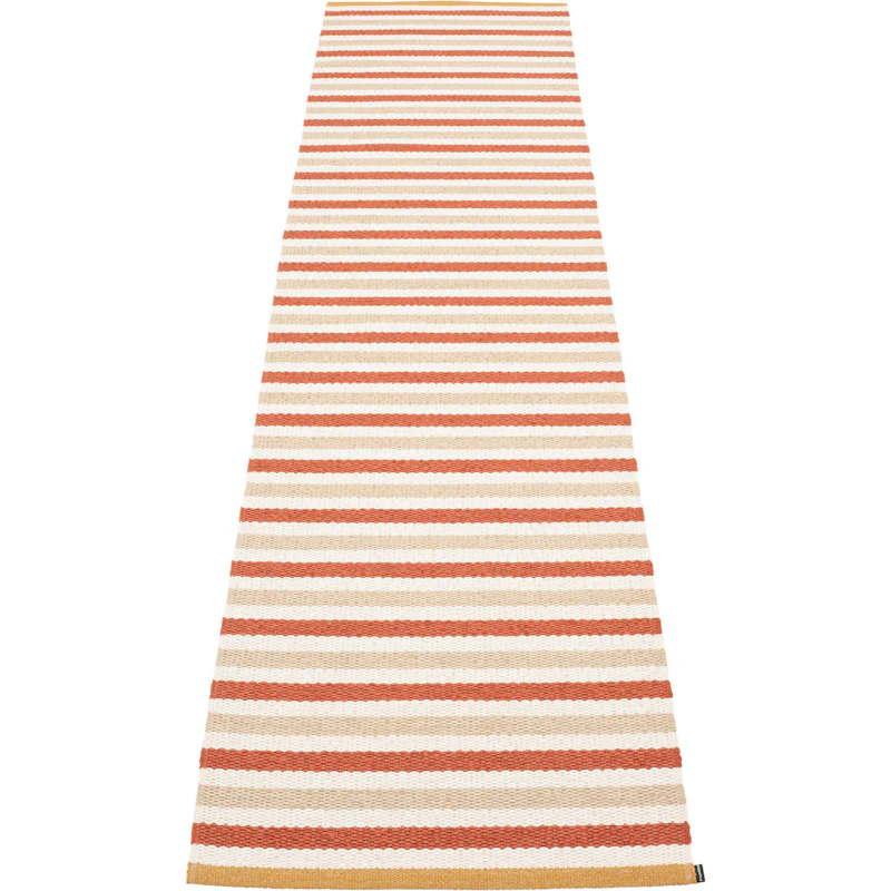 Teo Tæppe Murstensrødt / Beige / Vanilje, 70x300 cm