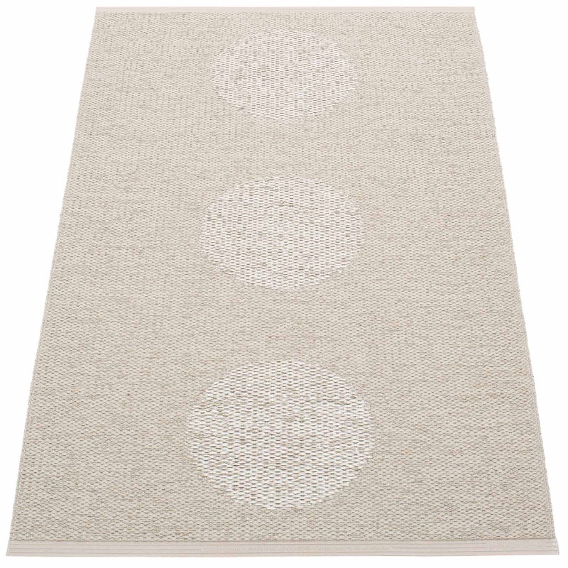 Vera 2.0 Tæppe Hør / Stone Metallic, 70x120 cm