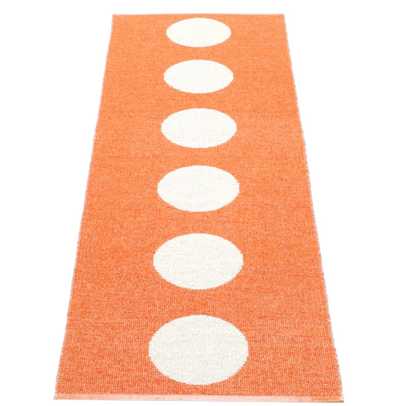 Vera Gulvtæppe 70x225 cm, Orange/Vanilla