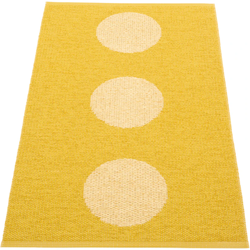 Vera Pop Tæppe 70x120 cm, Mustard / Pale Yellow