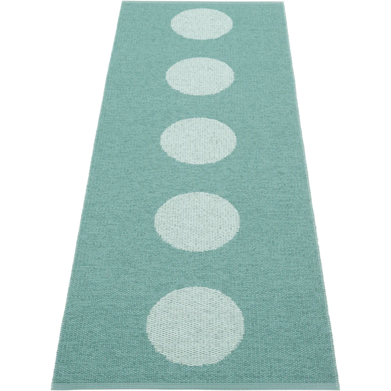 Vera Pop Tæppe 70x200 cm, Jade / Pale Turquoise