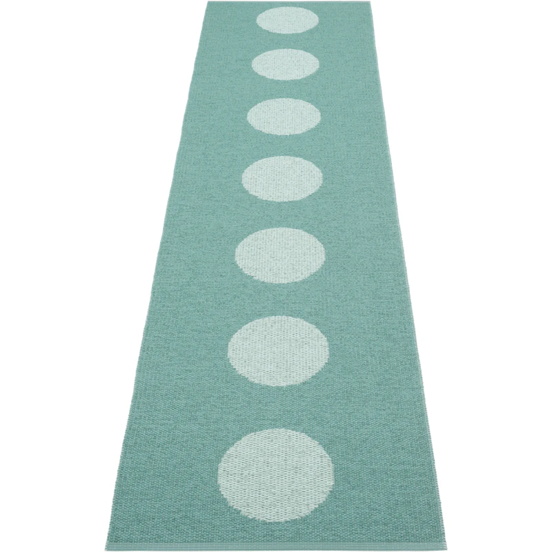 Vera Pop Tæppe 70x280 cm, Jade / Pale Turquoise