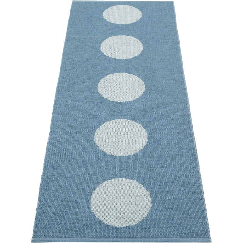 Vera Pop Tæppe 70x200 cm, River Blue / Blue Fog