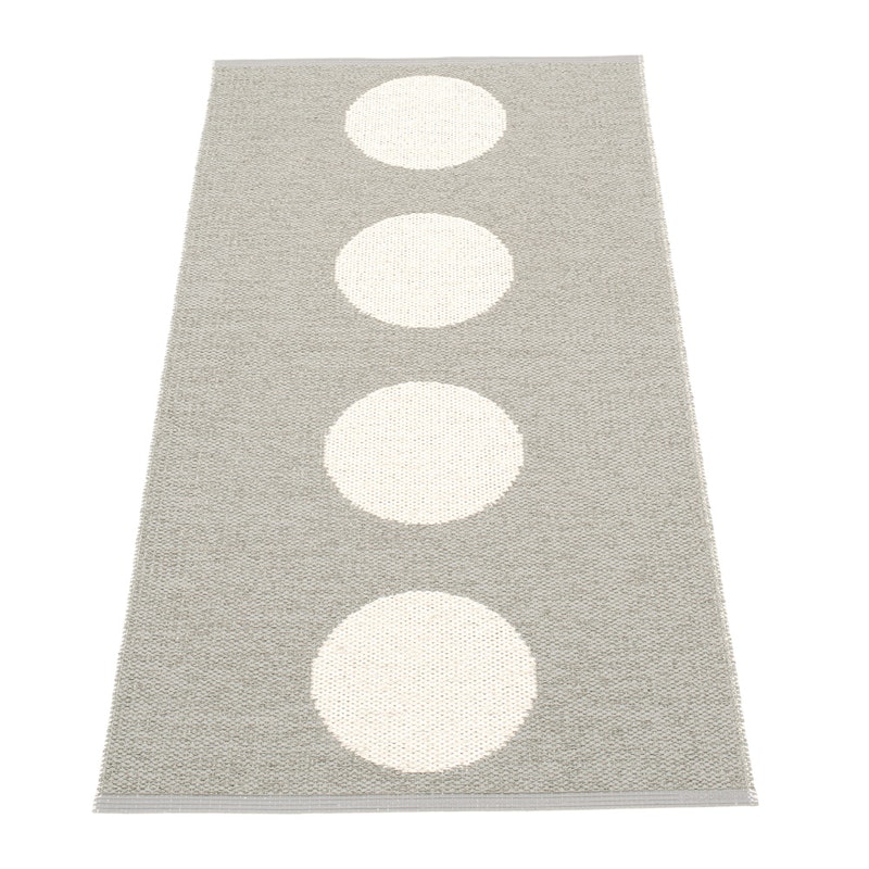 Vera Tæppe Warm Grey/Vanilla, 70x150 cm