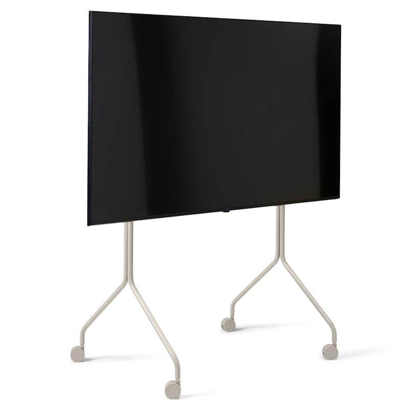 Moon Rollin' Tall Tv Stand, Oat