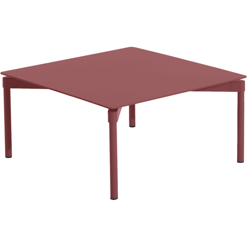 Fromme Coffee Table 70x70 cm, Red Brown
