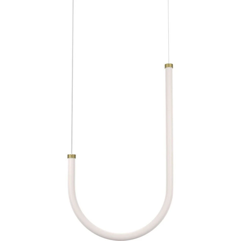 Unseen J Pendant, Brass