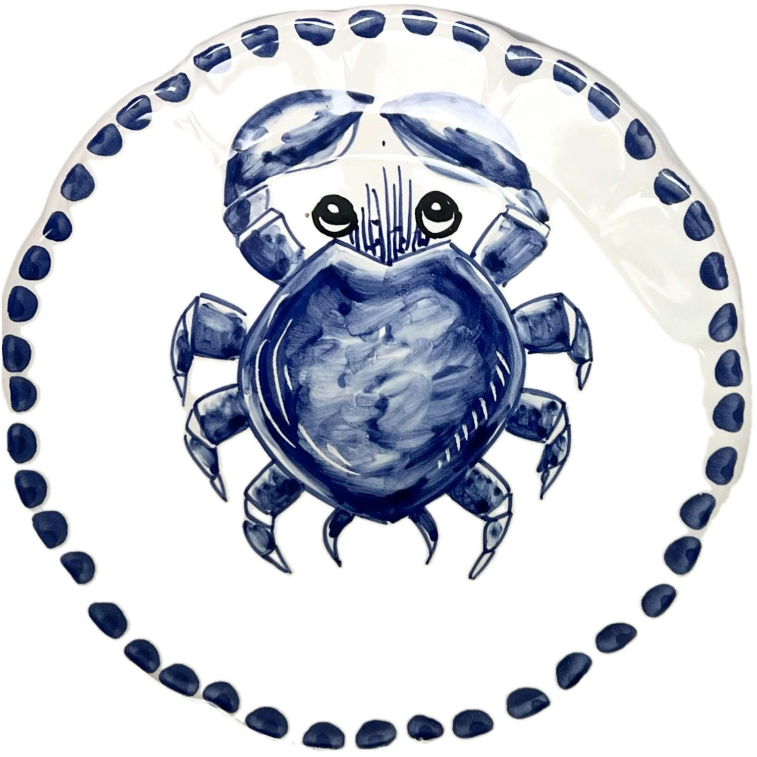 Piccola Home Marina Salattallerken 20 Cm - Asietter Keramik Bl&aring; - PT20TV-MAR-GR