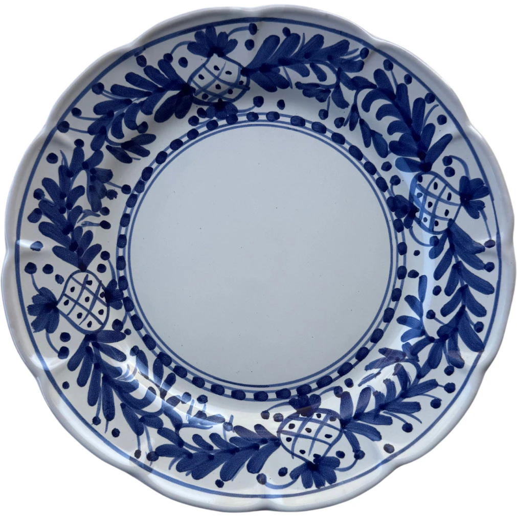 Piccola Home Positano Tallerken 26 Cm - Middagstallerkner Terrakotta Bl&aring; - PT2600-PO-BLUE