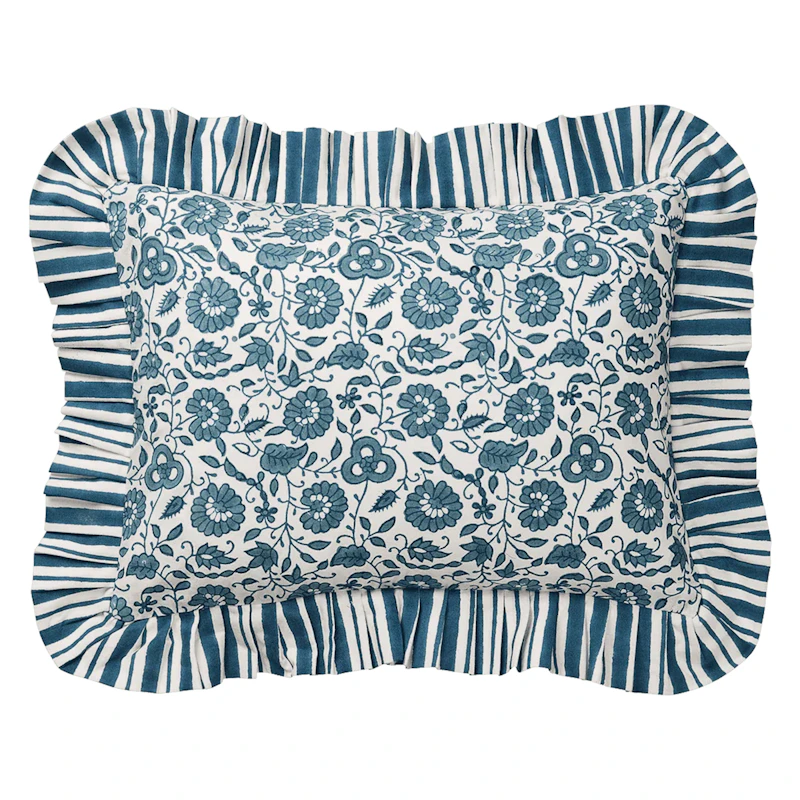 Damson Pudebetræk 30x40 cm, Blåt